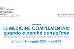 LE MEDICINE COMPLEMENTARI quando e perché consigliarle, evento a Brescia