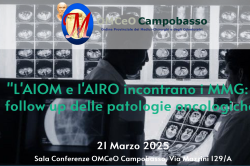 “L’AIOM e l’AIRO incontrano i MMG: il follow up delle patologie oncologiche” – 21 marzo 2025